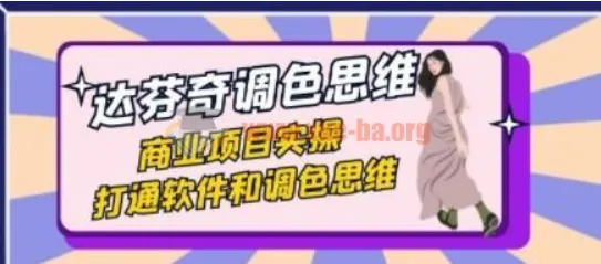 达芬奇调色思维与商业项目实操课,打通软件与调色思路(37节)