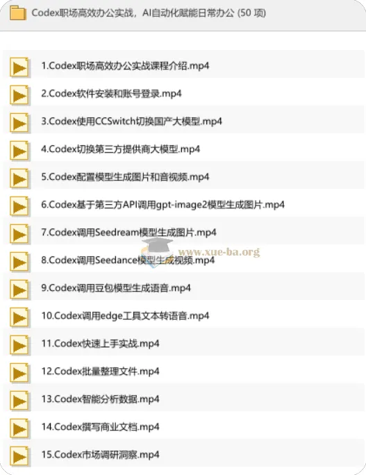 Codex职场高效办公实战：AI自动化赋能日常办公全场景