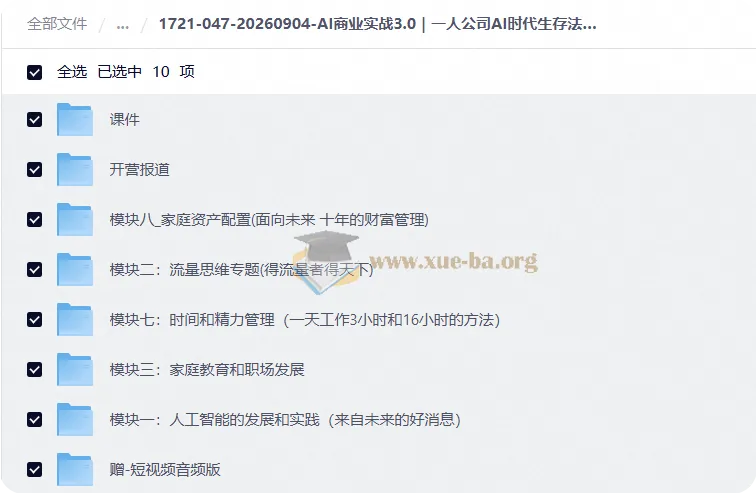 AI商业实战3.0｜一人公司AI时代生存法则，从流量到资产配置的完整实战课