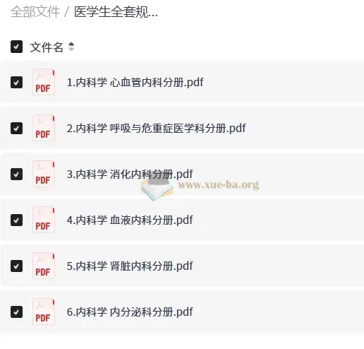 医学生全套规培教材 高清彩色扫描版 住院医师规范化培训必备
