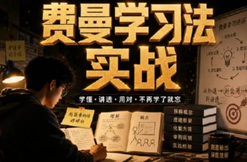 费曼学习法全套视频课程:思维导图+记忆力+笔记技巧系统训练