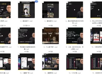 一舟一课：个人IP与副业2.0高阶版，136节完整版课程