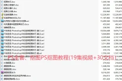 PS抠图教程资源：19集视频与30篇文档合集