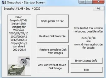 Drive SnapShot汉化版：强大的系统热备份工具