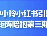 钟小玲小红书引流矩阵第三期陪跑课程