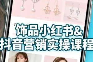 抖音小红书饰品变现课：找货至AI模特一站式教学