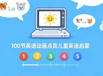 100节趣味英语动画，开启儿童英语启蒙之旅