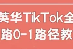 英华TikTok全链路0-1教学课程