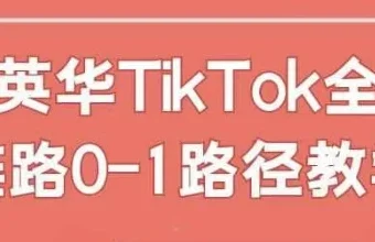 英华TikTok全链路0-1教学课程