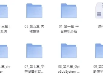 物联网与嵌入式系统开发课程：含源码与课件