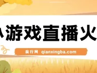 视频号小游戏直播新赛道，日入500+，操作简易适合小白