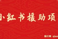 冷门赛道高收益：小红书援助项目实操指南