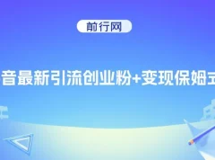 抖音创业粉引流与变现保姆级教程