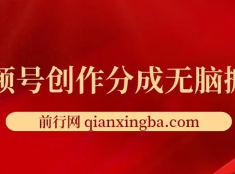 视频号创作分成新赛道：无脑搬运实现100%上热门