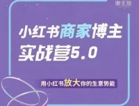 谢无敌小红书商家实战营5.0：系统化运营课程