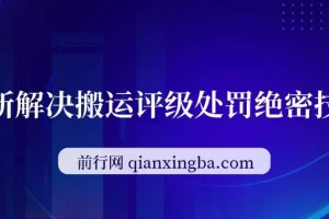 浩信解决搬运评级处罚绝密技术