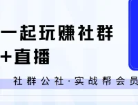 社群公社实战帮：一起玩赚社群与直播