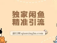 独家闲鱼引流秘籍：日引300+实战玩法