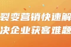 裂变营销课程：助力企业高效获客