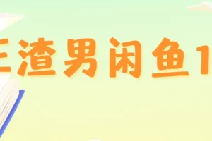 王渣男闲鱼项目课程1.0