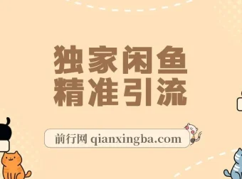 独家闲鱼引流秘籍：日引300+实战玩法