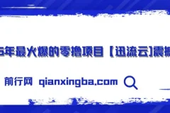 2025零撸项目：迅流云，手机连WiFi自动挂机