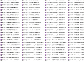 Photoshop CC终极大师巅峰培训课程（181节）