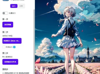 开源AI图像放大工具 Upscayl 汉化版