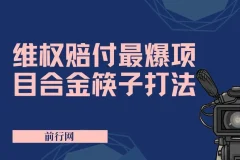 维权赔付合金筷子玩法：小白也能月入5w+的实操项目