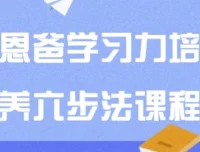 恩爸学习力培养六步法：助力孩子提升学习能力课程