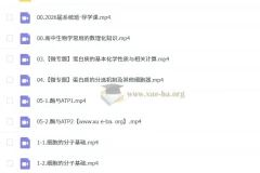 2026年张鹏高三生物高考一轮复习课程