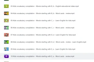 88集儿童英语单词动画片（超1000单词）