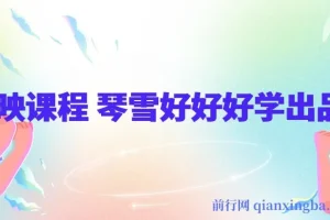 琴雪好好好学剪映课程