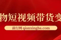 宠物短视频带货变现宝典：爆款与流量攻略课程