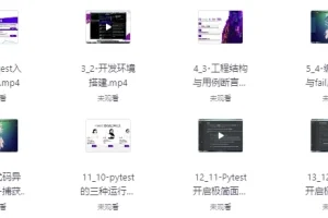 Pytest全栈自动化测试课程指南