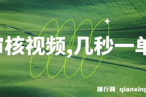 审核视频兼职项目：多劳多得，新人可做