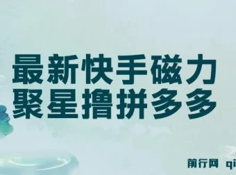 快手磁力聚星撸拼多多玩法教程