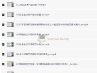 2024高三高考政治徐晓箐暑假班课程