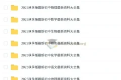 2026版初中7-9年级上册9科知识点总结