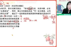 高二历史寒假特训班：刘莹莹精讲选必修3与题型突破