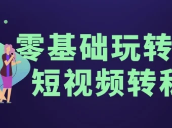 零基础玩转男粉短视频转私域课程