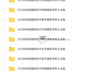 2026版初中7-9年级上册9科知识点总结