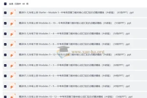 中考英语外研版核心词汇知识点精讲精练