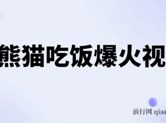 AI熊猫吃饭爆火视频创作项目