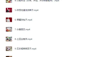 家庭面食面点视频课程