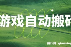游戏自动搬砖课程，实现稳定副业收益
