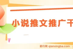 蛋花小说拉新玩法：小说推文推广干货