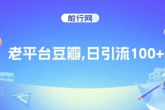 豆瓣日引流100+方法