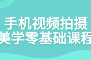 手机视频拍摄美学零基础课程