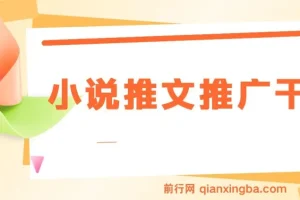 蛋花小说拉新玩法：小说推文推广干货